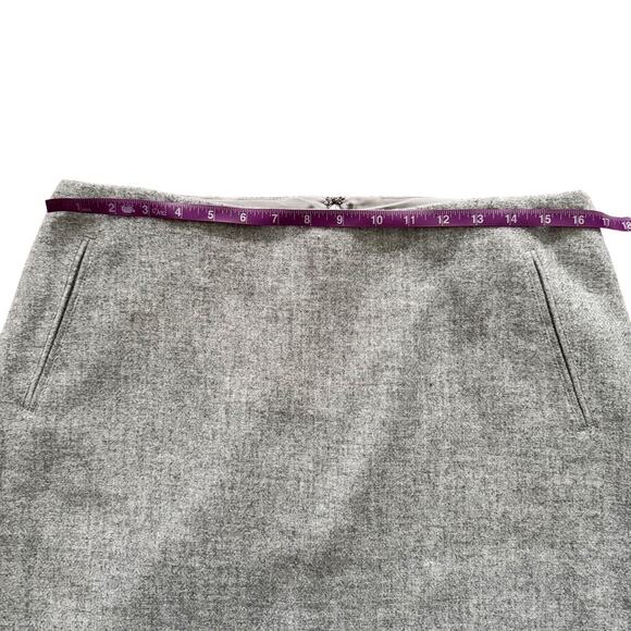 Talbots Wool blend pencil skirt Women's Sz 10 Gray Professional Office academia - Picture 6 of 8